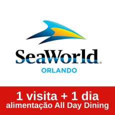 SeaWorld Orlando Ticket + All-Day Dining  - Acima de 3 anos